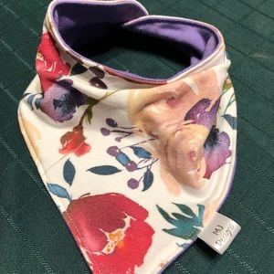 Floral baby bib